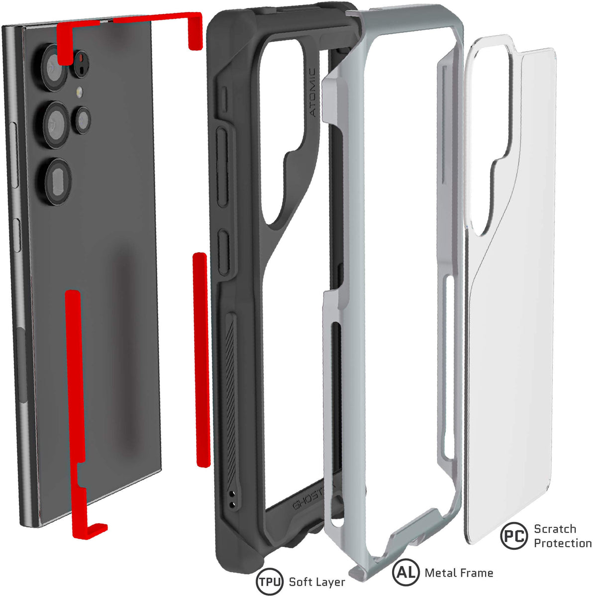 Samsung Galaxy S24 Ultra Case Metal Aluminum