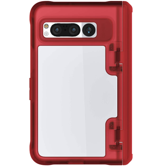 Google Pixel Fold Case Red Clear