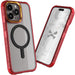 Red iPhone 15 Pro Max Case Clear MagSafe