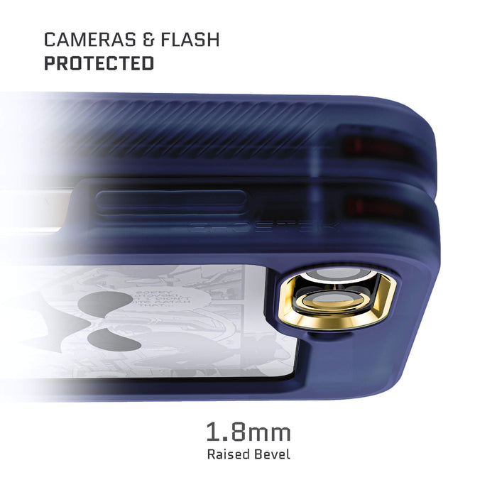 Samsung Flip 5 Blue Case Clear