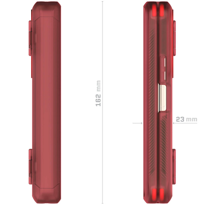 ZFold5 Red Case Clear