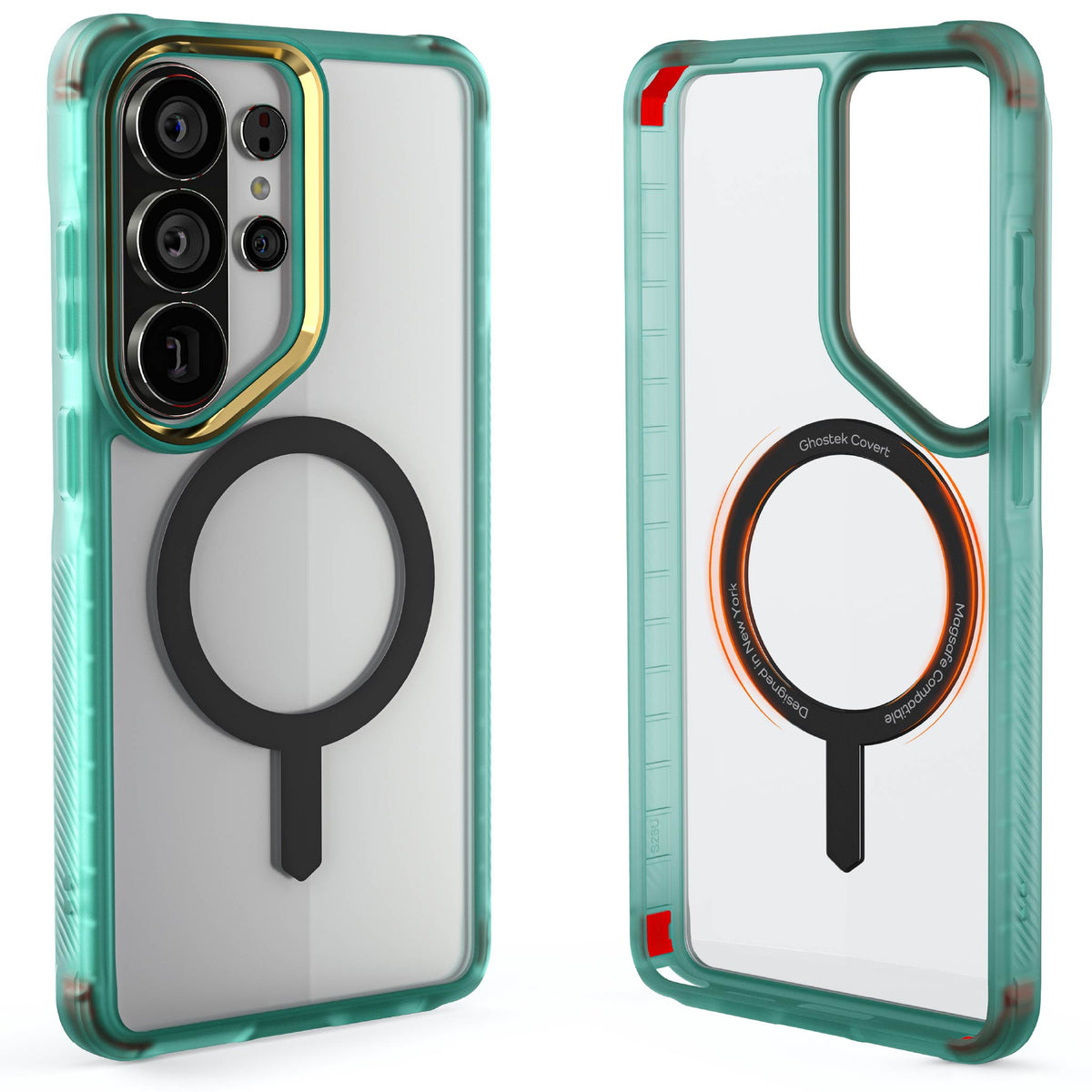 Galaxy S26 Ultra Clear Case MagSafe Protective Phone Cover Magnetic Ring Shockproof Premium Teal Limited Edition