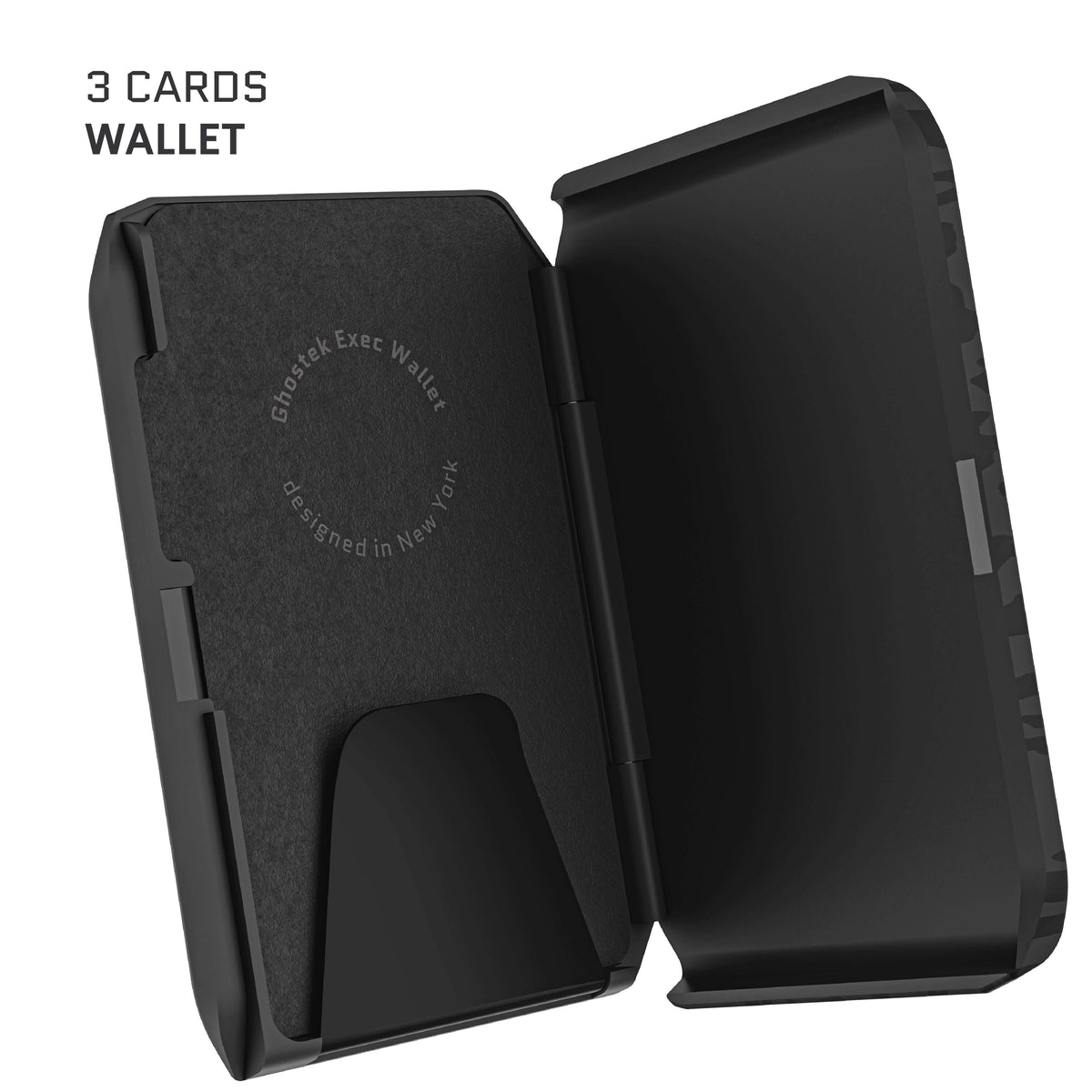Leopard Print MagSafe Magnetic Wallet Credit Card Holder Black