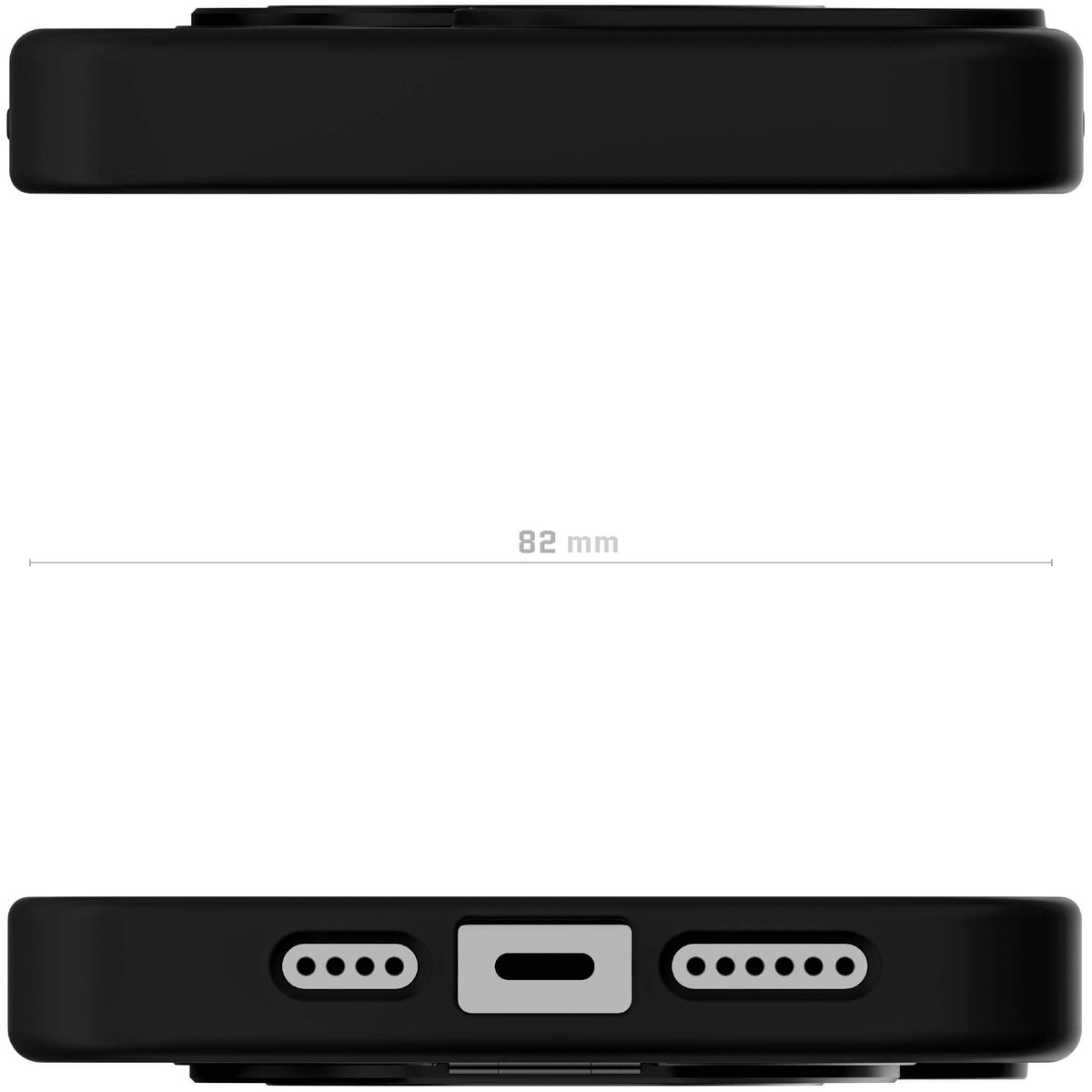 Apple iPhone 15 Pro Max MagSafe Ring Kickstand Phone Case Black