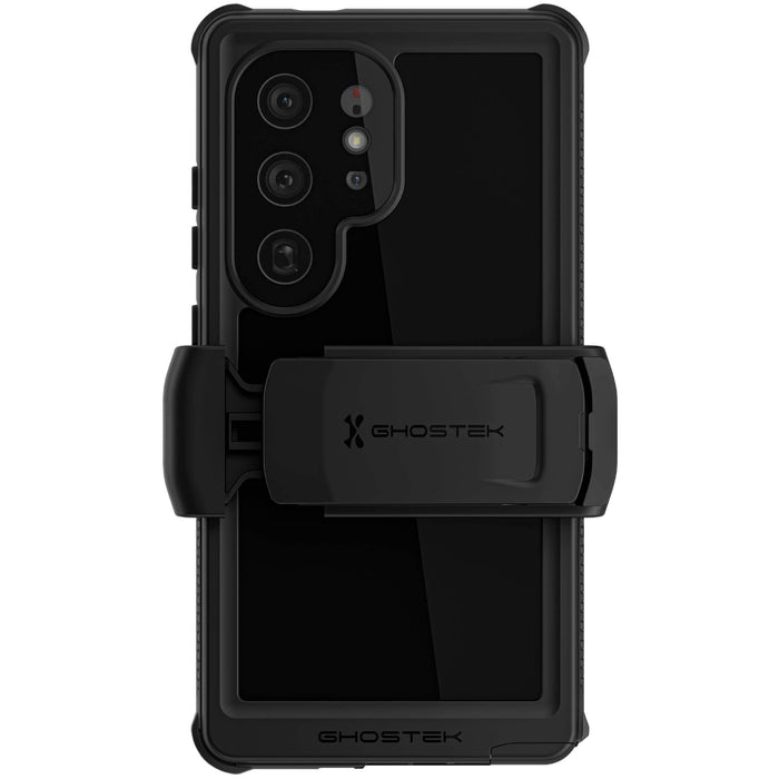 Black Galaxy S24 Ultra Phone Case Waterproof Holster