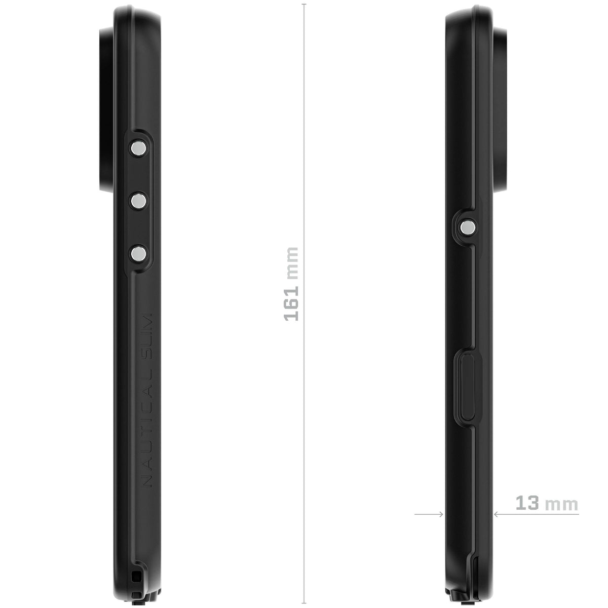Apple iPhone 16 Pro Waterproof MagSafe Protective Phone Case with Screen Protector Glass Camera Lens Black Underwater