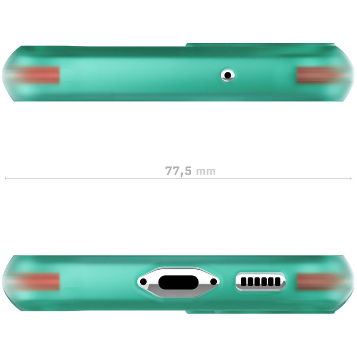 S23 Teal Case Clear