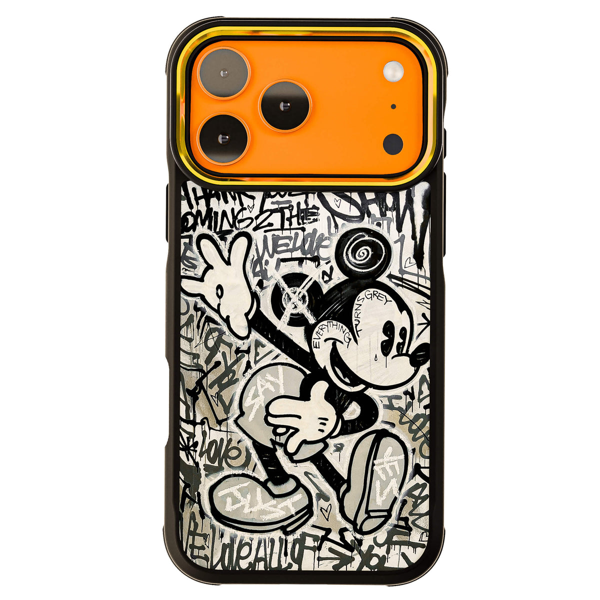 iPhone 18 Pro Max Case Mickey Mouse Everything Turns Grey Collab Artwork Phone Cover MagSafe Doped Out M Artist