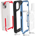 MagSafe Apple iPhone 15 Clear Phone Case Blue