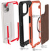 MagSafe iPhone 15 Case Orange Fabric