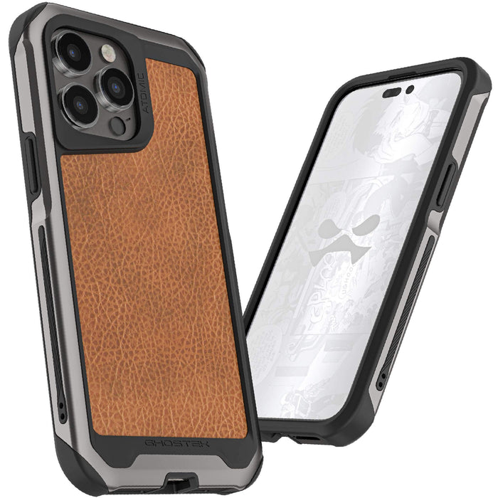 iPhone 15 Pro Max Case Brown Leather