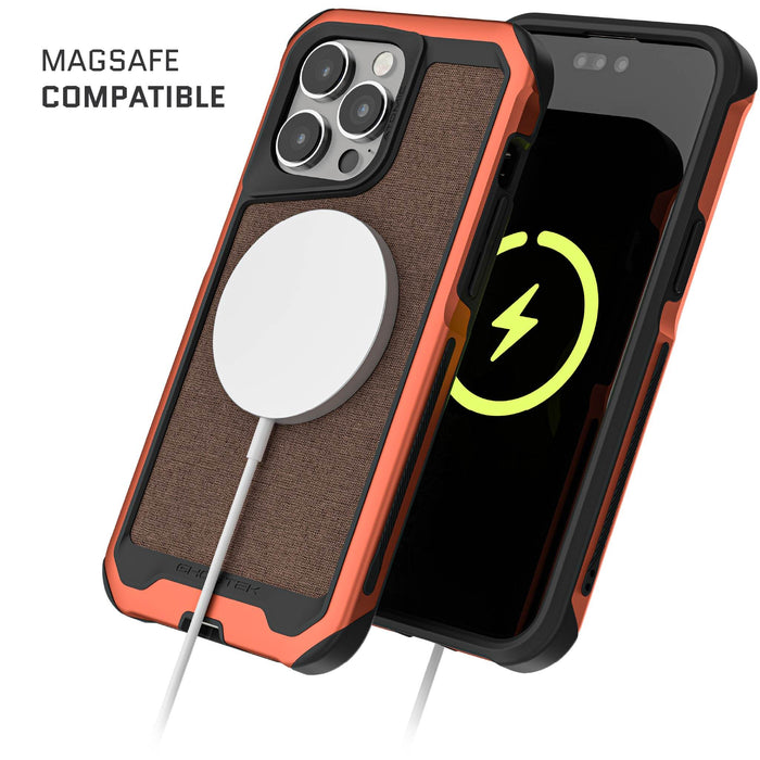 MagSafe Apple iPhone 15 Pro Max Phone Case Orange