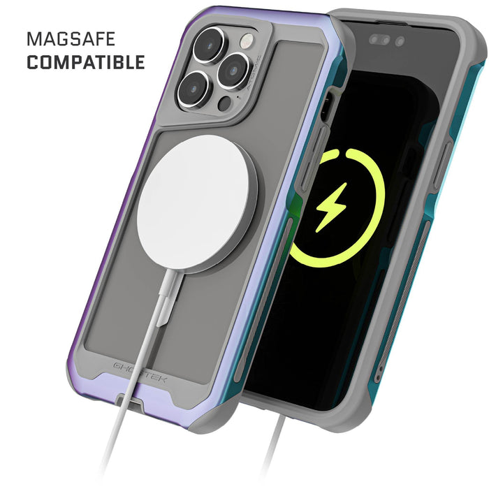MagSafe iPhone 15 Pro Clear Case Iridescent