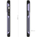 Clear iPhone 15 Pro MagSafe Phone Case Purple