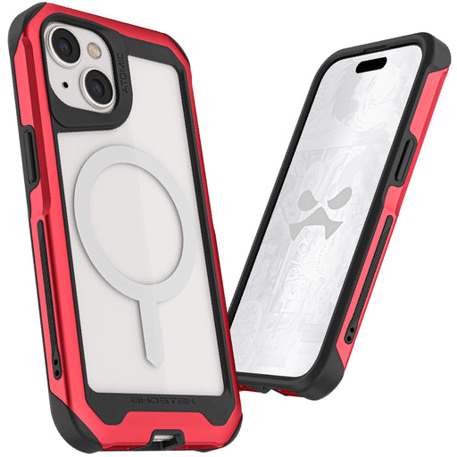 Clear Apple iPhone 15 MagSafe Case Red