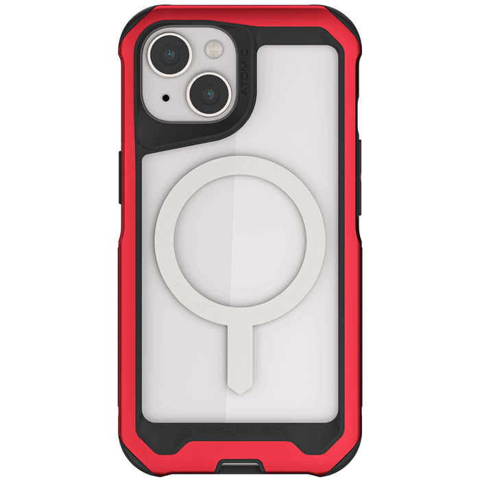 Clear iPhone 15 MagSafe Case Red