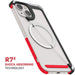 Clear Apple iPhone 15 Phone Case Silver