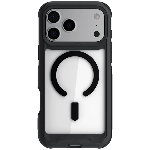 iPhone 18 Pro Max Case Clear Black Metal Aluminum MagSafe Protective Phone Cover