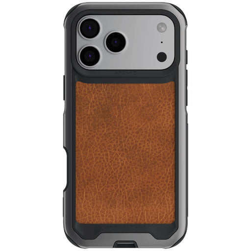 Apple iPhone 18 Pro Max Case Brown Leather Metal Aluminum MagSafe Protective Phone Cover