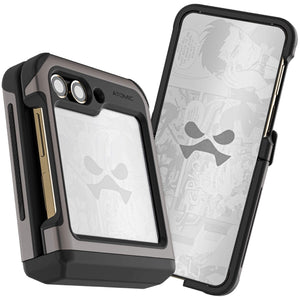 
                                Galaxy Flip 5 Protective Clear Aluminum Cases — ATOMIC slim