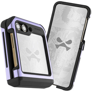 
                                Galaxy Flip 5 Protective Clear Aluminum Cases — ATOMIC slim