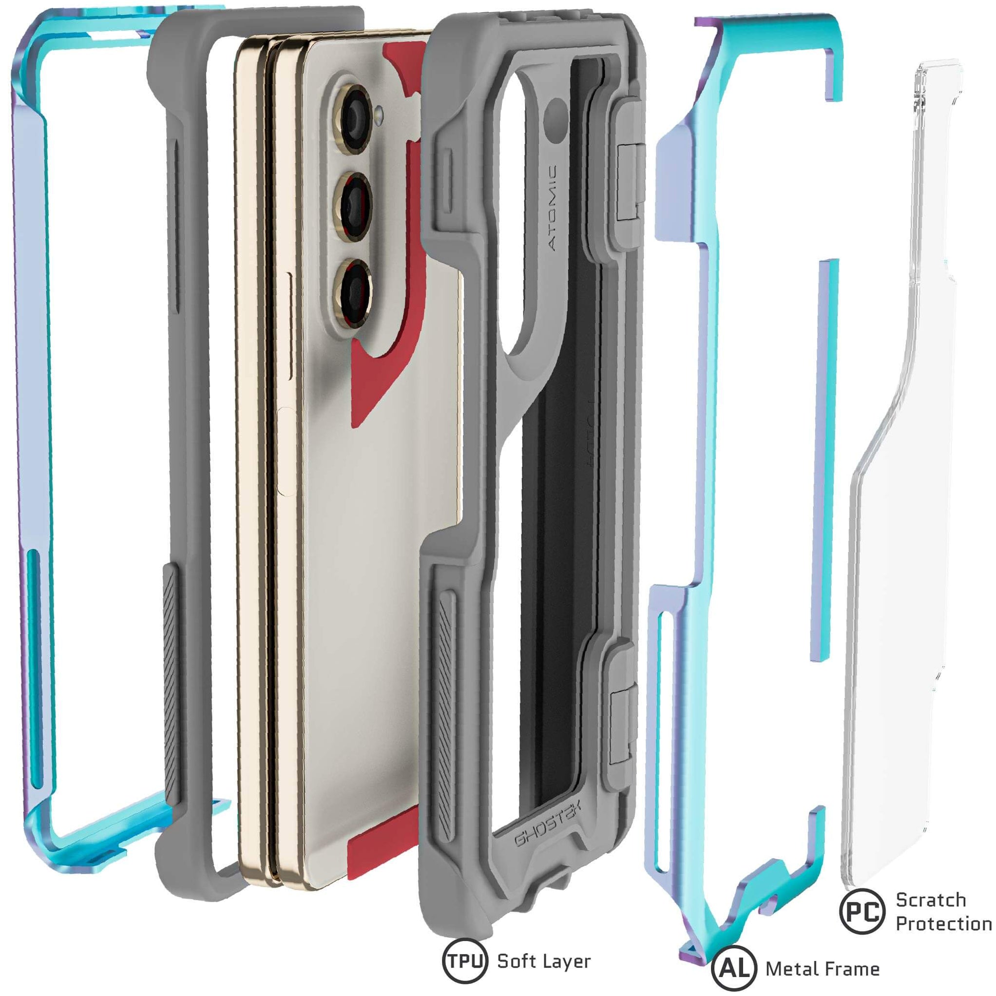 Premium Aluminum Samsung Galaxy Z Fold 5 Phone Case — Ghostek 2550