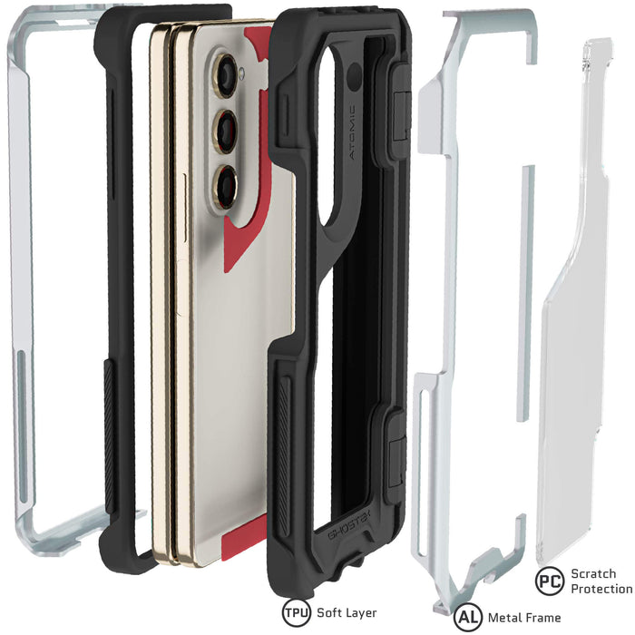 Samsung Fold 5 Case Silver