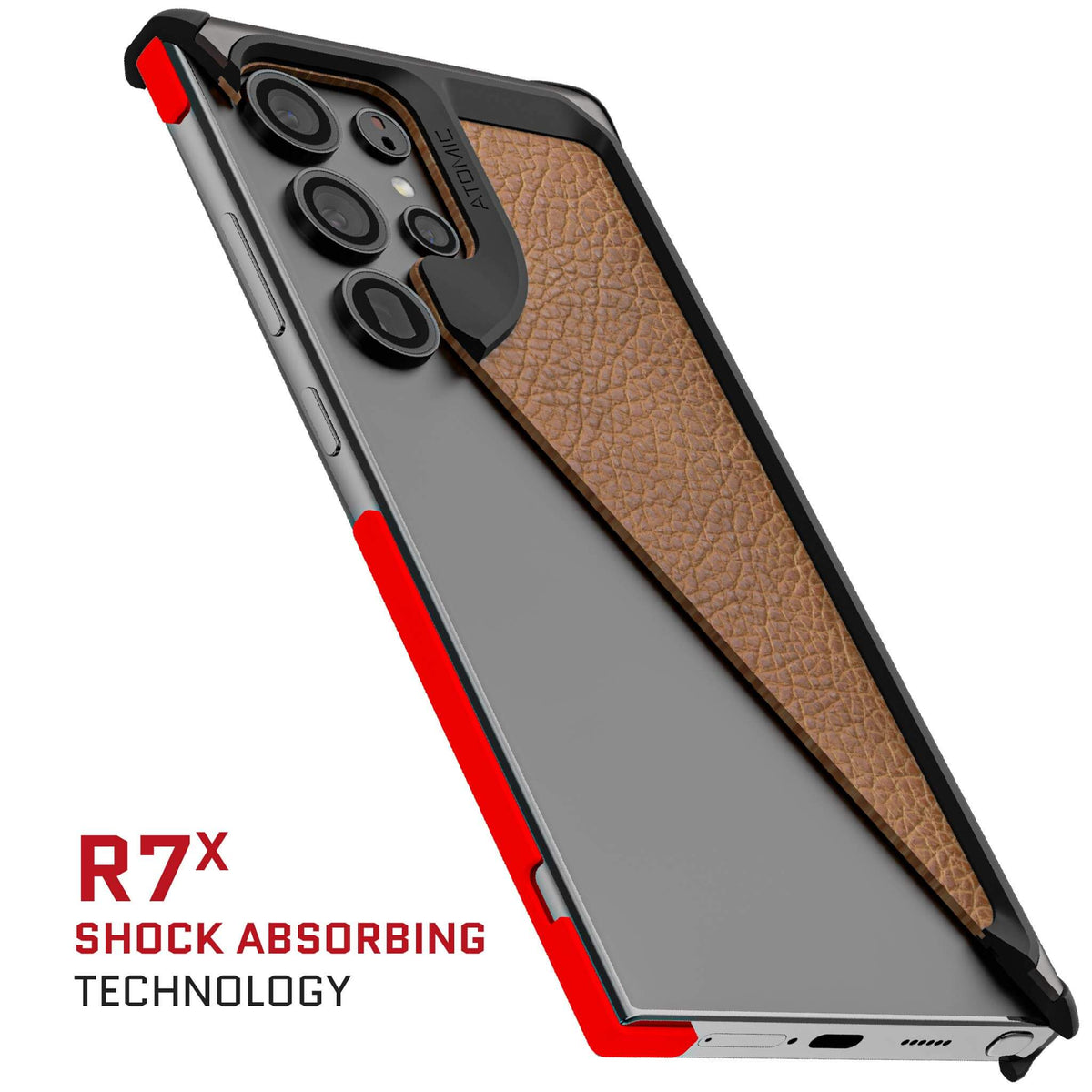 S24 Ultra Brown Leather Case