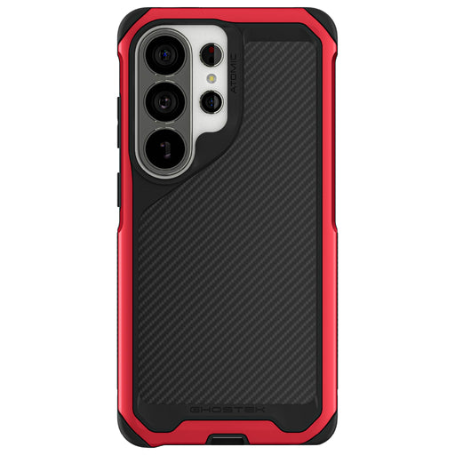 Galaxy S26 Ultra Case Clear Metal MagSafe Red Aramid Carbon Fiber