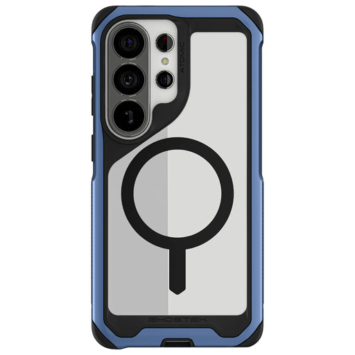 Galaxy S26 Ultra Case Clear Metal MagSafe Blue