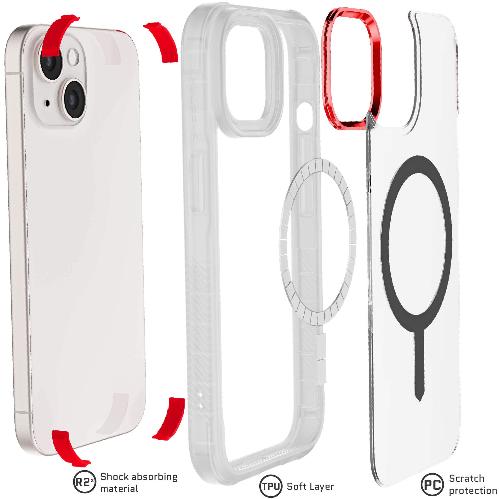 The Bare Case - Thinnest Clear MagSafe Case for iPhone 15 Plus Yes. Add Bare Warranty
