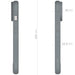 Gray Apple iPhone 15 Plus Case Clear MagSafe