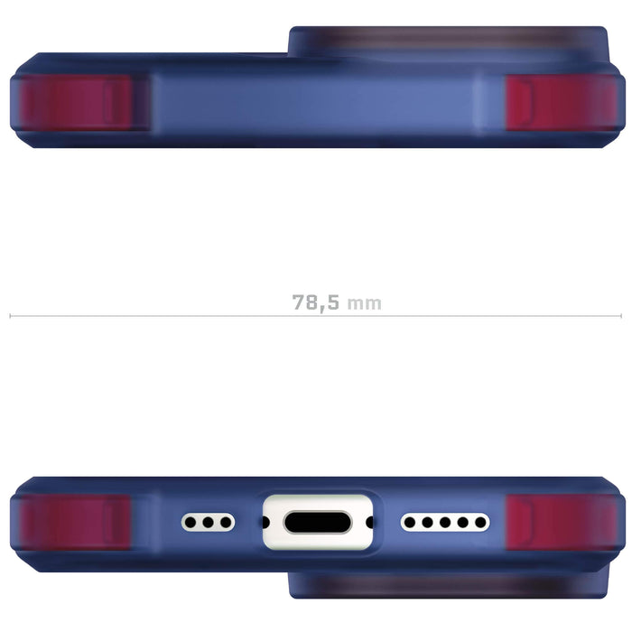 Blue Apple iPhone 15 Plus Phone Case Clear MagSafe