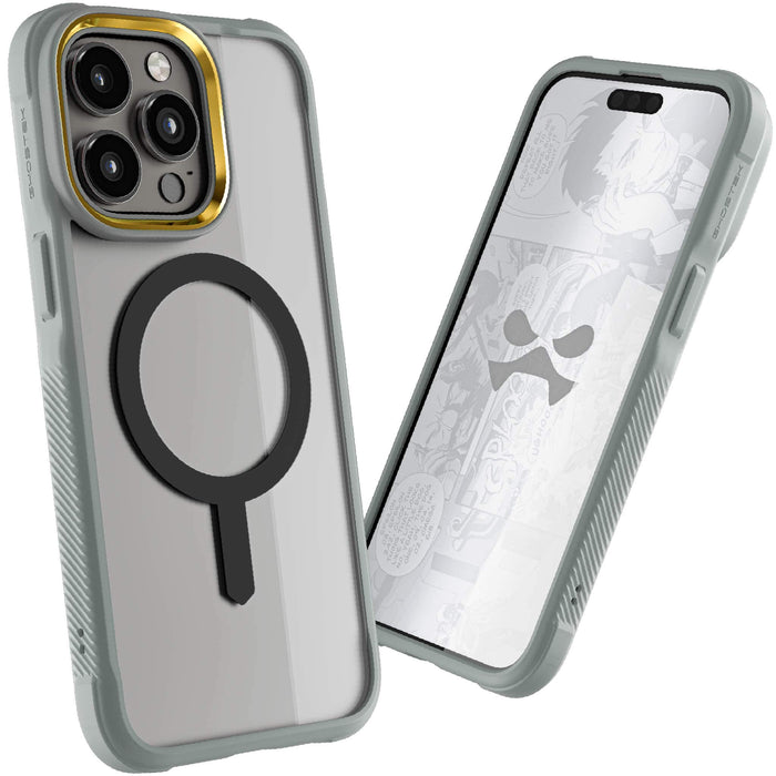 iPhone 15 Pro Max Clear Grey Case