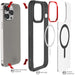 iPhone 15 Pro Max Case Clear Smoke MagSafe