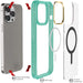 MagSafe iPhone 15 Pro Max Teal Case Clear Silicone Gel