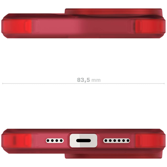Red Apple iPhone 15 Pro Clear Phone Case Silicone Gel