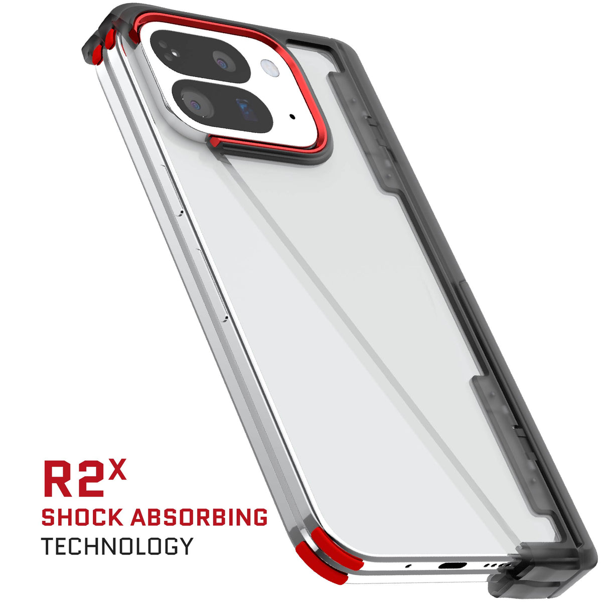 Google Pixel 10 Pro Fold Clear Case Smoke Protective Phone Cover