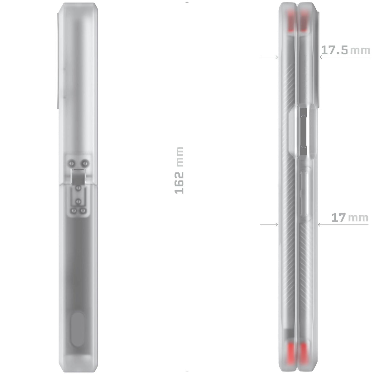 Google Pixel 10 Pro Fold Case Clear Protective Phone Cover Kickstand Hinge Protection Shockproof