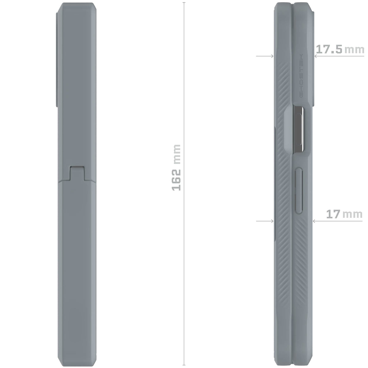 Pixel 10 Pro Fold Case Gray Clear