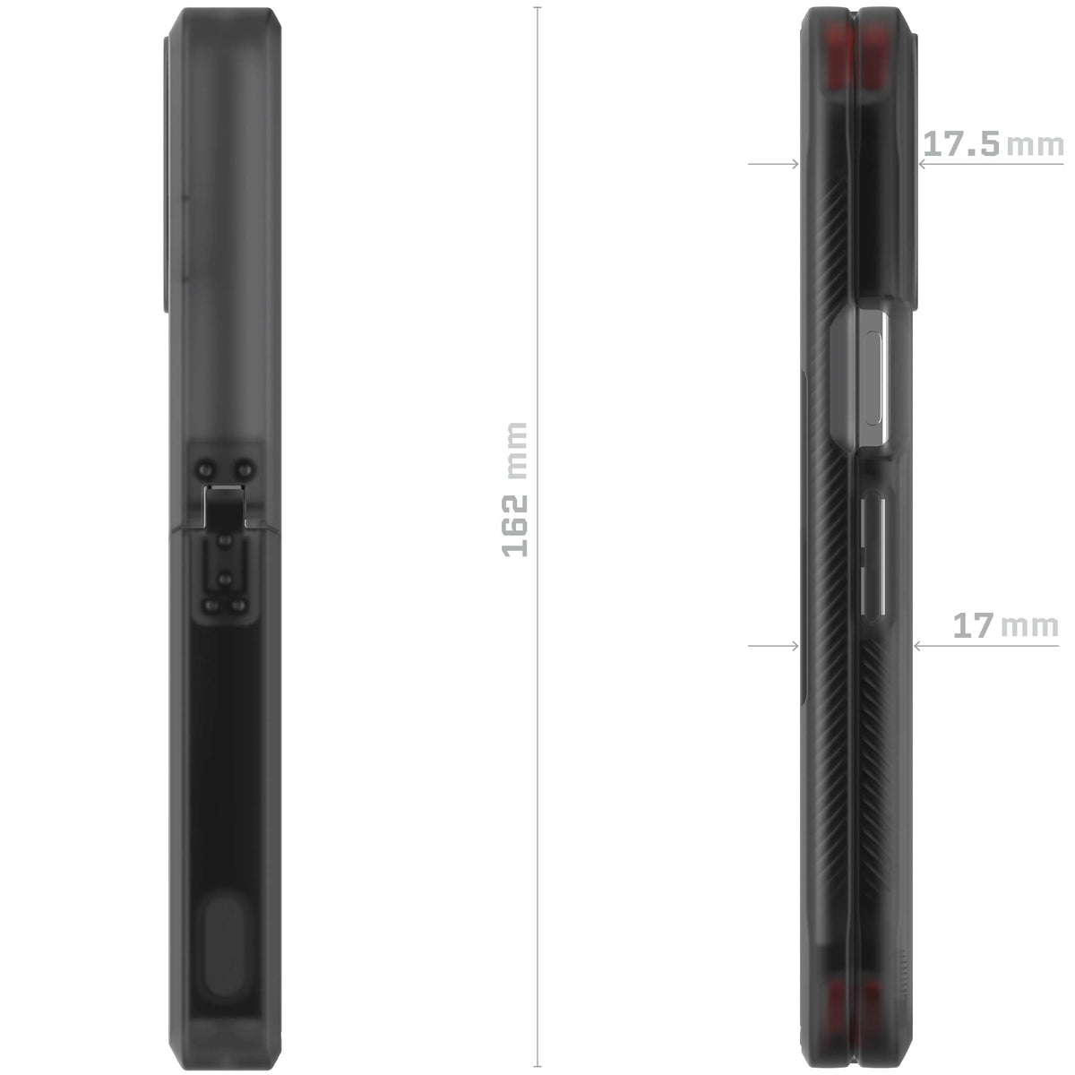 Pixel 10 Pro Fold Clear Case Smoke