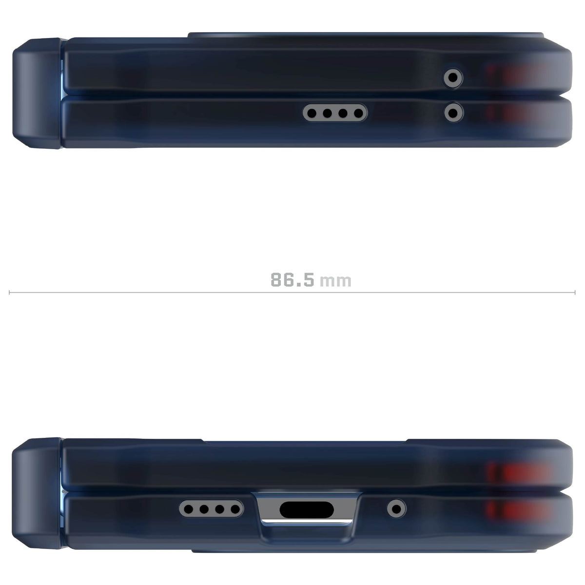 Pixel 10 Pro Fold Case Blue Clear