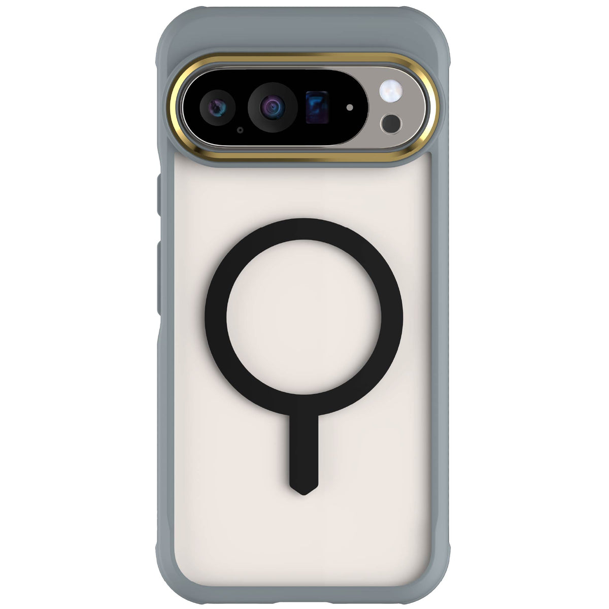 Google Pixel 10 Pro XL Case Gray MagSafe Clear Cover