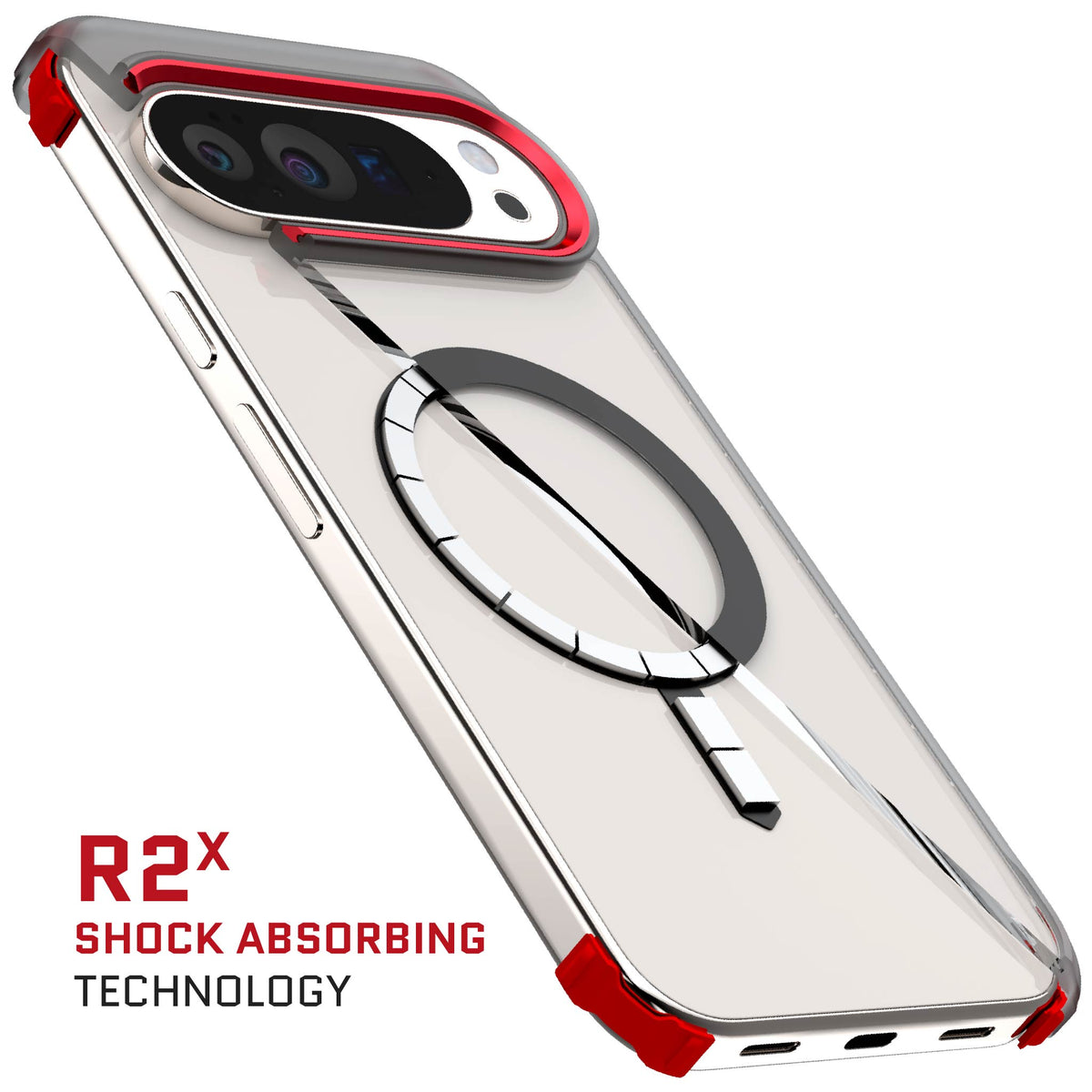 Google Pixel 10 Pro XL Clear Case Smoke MagSafe Magnetic Phone Cover