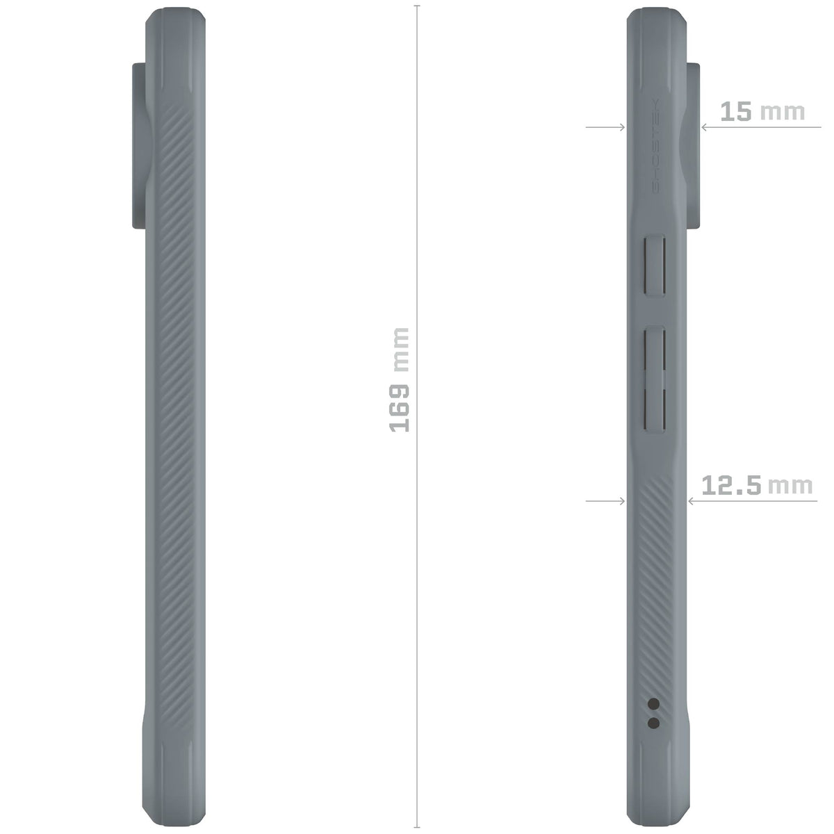 Google Pixel 10 Pro XL Case Gray MagSafe Clear Cover Magnetic