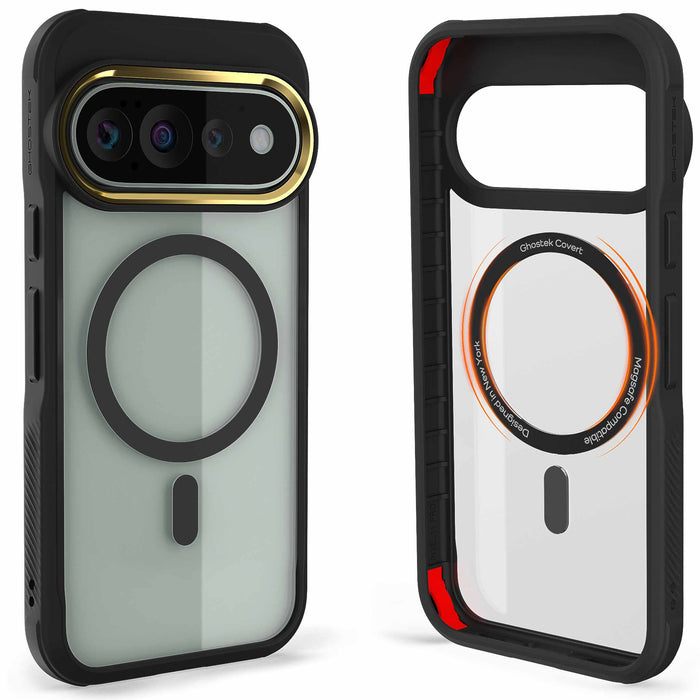 Google Pixel 11 Pro Case Clear Black MagSafe Magnetic Ring Protective Phone Cover