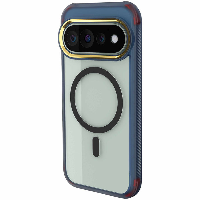 Pixel 11 Pro Case Clear Blue MagSafe Magnetic Ring Protective Phone Cover