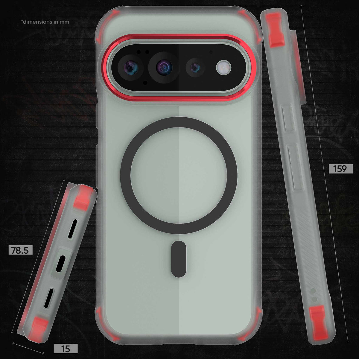 Google Pixel 11 Pro Case Clear MagSafe Magnetic Ring Protective Phone Cover
