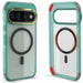 Pixel 11 Pro Case Clear Teal MagSafe Magnetic Ring Protective Phone Cover