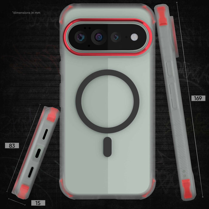 Pixel 11 Pro XL Case Clear MagSafe Magnetic Ring Protective Phone Cover Matte